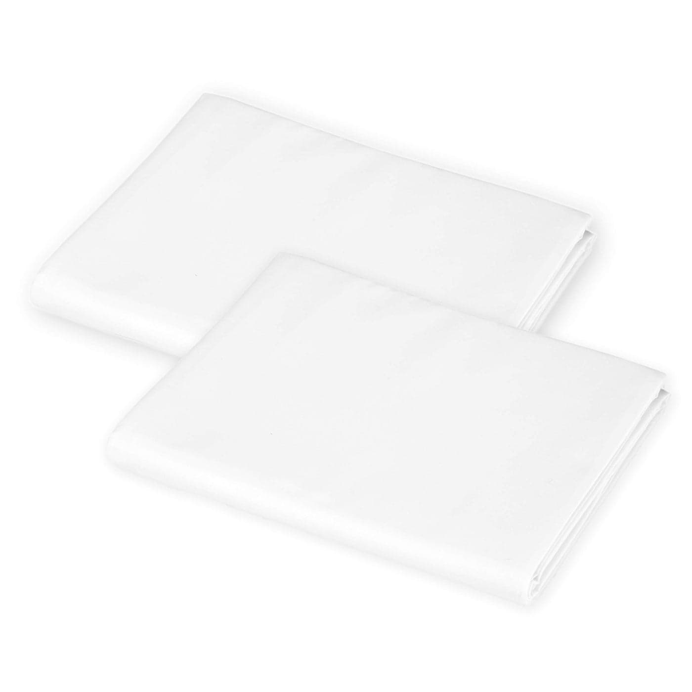 American Baby Company 2Pack 100 Cotton Percale Fitted with Elastic Corners Day Care Mat Sheet White 24 x 48 x 4 Soft Breathable for Boys and Girls