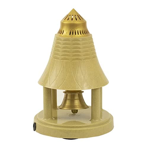 Spillbox Brass Automatic Pooja Bell for Pooja,puja Electric Puja Ghanti/Ghanta | Brass Pooja Bell - Continuous Rhythmic Sound