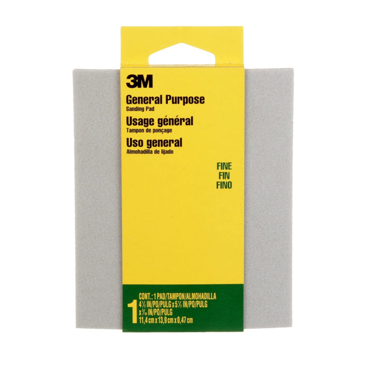 3M 917DCNA 917 Sanding Sponge Pack of 1 Fine