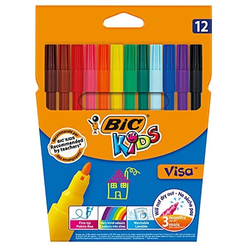 BiC Kids Visa Colouring Pens Pack of 12