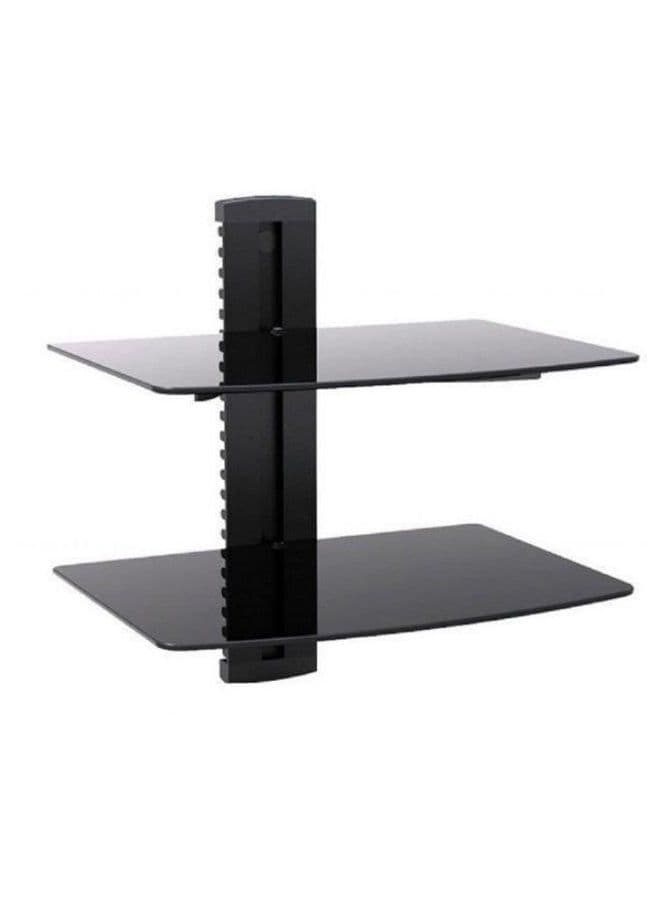 Dual Layer Shelf TV Wall Mount For Below 32 Inch Black