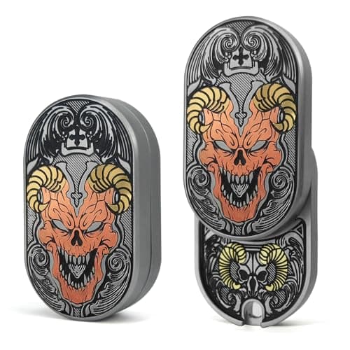 HIDEDC Devil Fidget Slider Stainless Steel EDC Fidget Toys Adults Executive Desk Toy for Keep Focus Stress Anxiety Relief Best Gadgets for Men