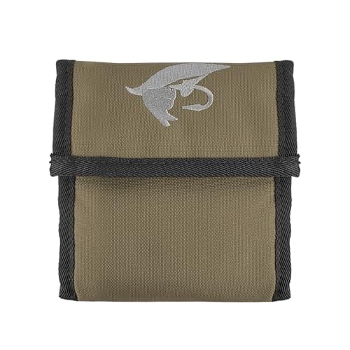 Aventik High Grade10 Pockets Fly Fishing Leader Wallet Leader Case Tippet Storage for Fly Fishing Great for Pre-Tied Carp and Catfish Rigs(grey)