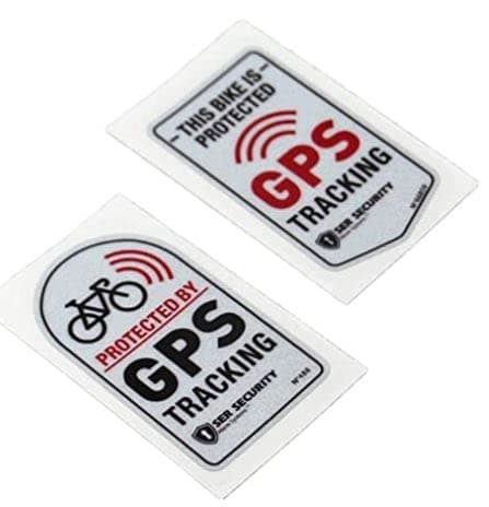 2Pcs Warning GPS Tracking Sticker Tracker Alarm car Bike Motorcycle Protected Bumper Sticker 3 in x 35 in