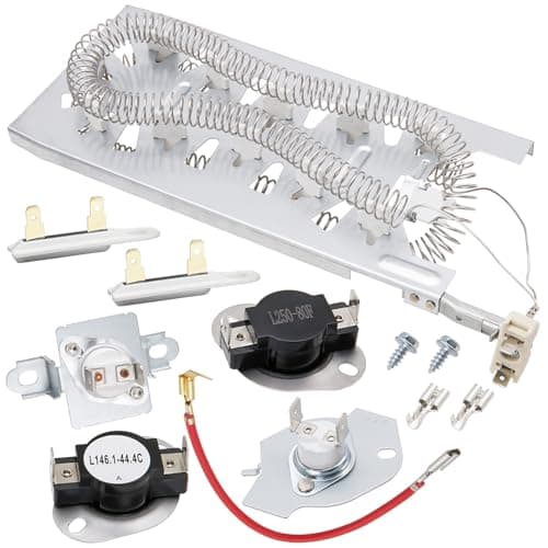 Dryer Heating Element Kit Compatible with Maytag MED7230HW0 MED7230HW1 MED7230HW2 MED7230HW3 MED7230HC0 MED7230HC1 MED7230HC2 MED7230HC3 MED8200FC2 MED8200FW1