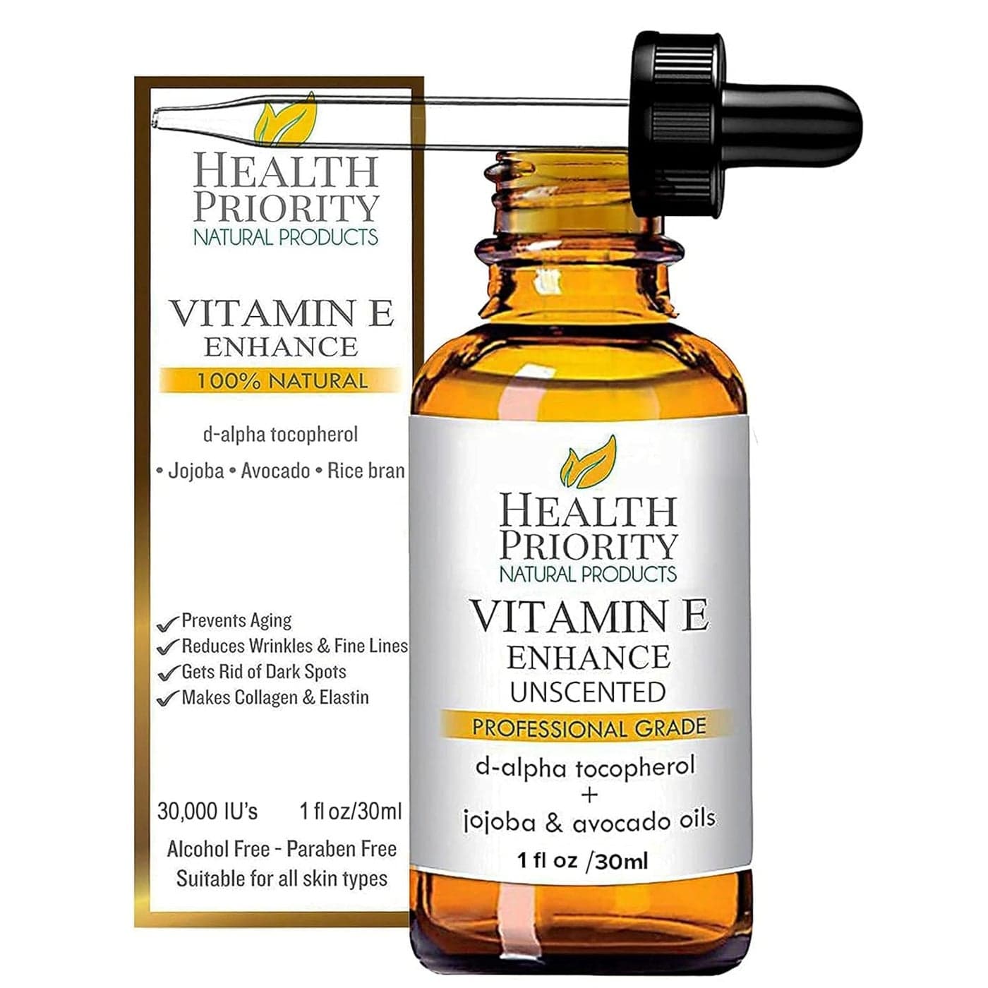 Organic Vitamin E Oil for Skin Scars 100 Pure Natural Vitamin E Serum Hand Made in South Carolina 15000 IU Vitamin E for Face Hair NonGMO Gluten Cruelty Free Vegan Unscented 1 Fl Oz