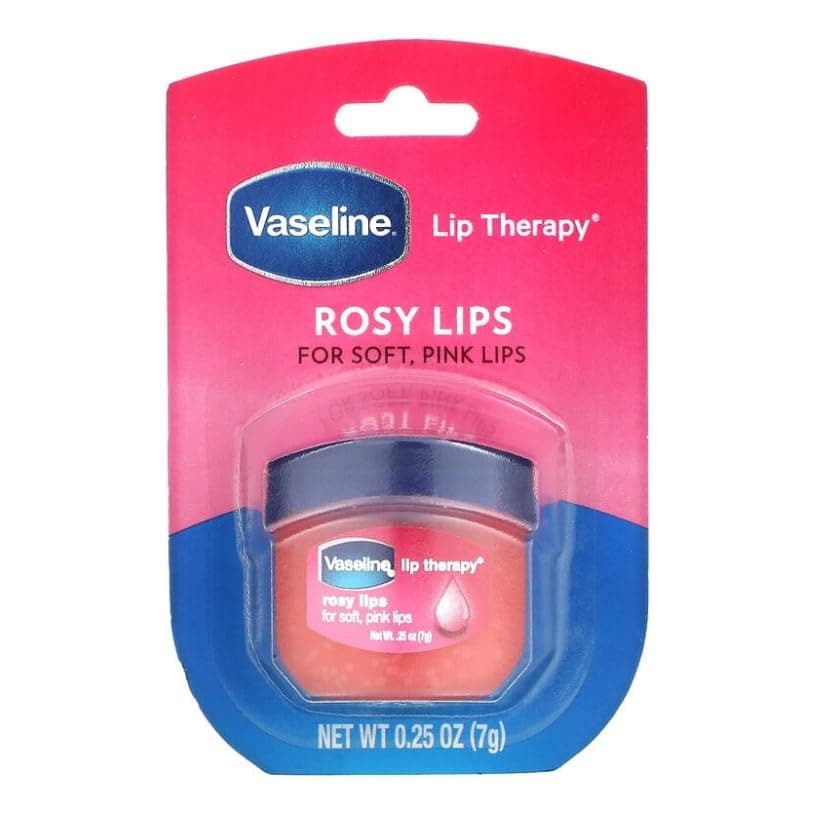 Vaseline Lip Therapy Rosy Lips | Tinted Balm for Soft Pink Finish | 72Hr Moisturization | Rosy Floral Fragrance | 7g