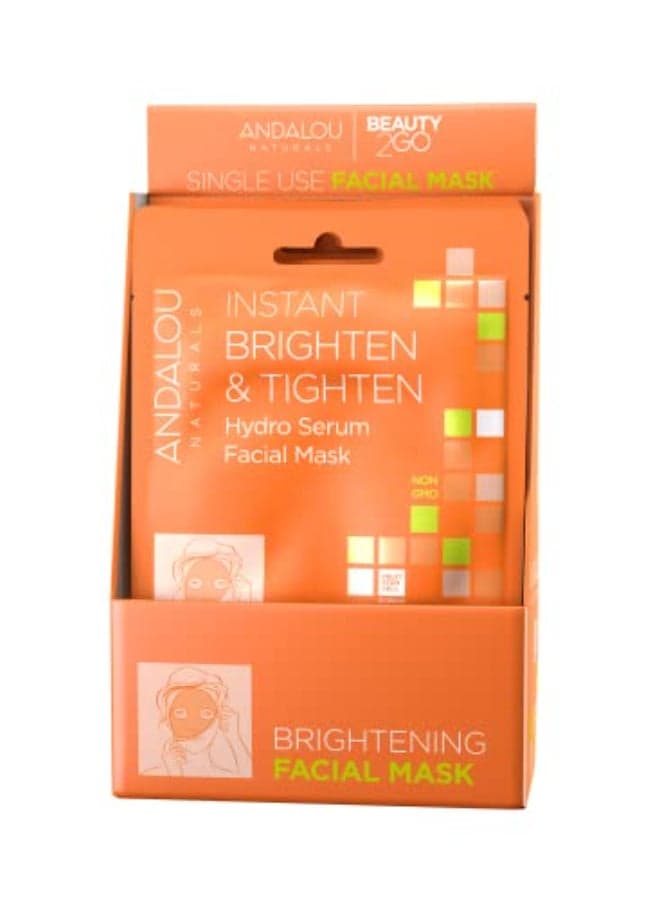 Andalou Naturals Instant Brighten Tighten Hydro Serum Facial Mask 06 Fluid Ounce