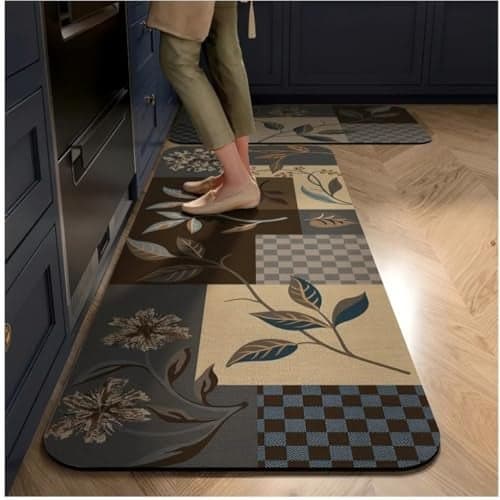 Gvnd Anti-Fatigue Kitchen Mats – Waterproof Standing Rugs for Floor, Sink, Home Office, Laundry | Comfort Standing Mat Runner for Kitchen (Colour-2)