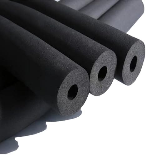 cSeao 2" ID Pipe Insulation Foam Tube (3/8" x 2" x 6FT) AC Uint Tubing, Guitar Stand Foam Tube, Hollow Pipe Cover,Exercise Machine Handle Protector and Roof Rack