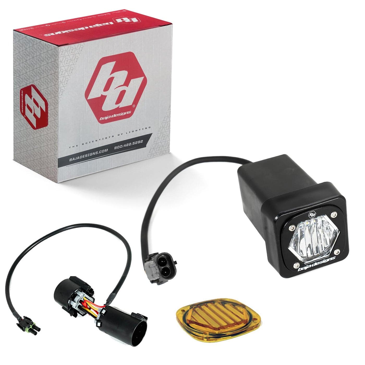 Baja Designs S1 LED Universal Hitch Light Kit Universal Fit Includes Trailer Hitch Harness