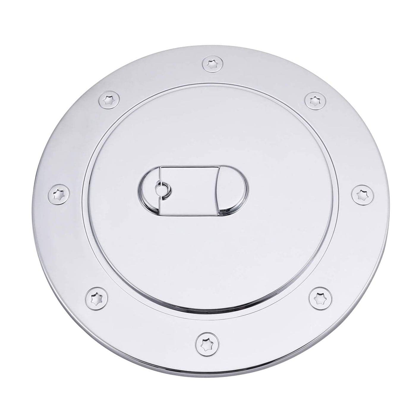 MOCW Chrome Fuel Filler Gas Door Cover Compatible with 19992006 Chevy Silverado Suburban Tahoe GMC Sierra Yukon XL Cadillac