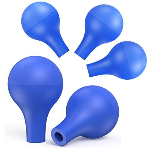 5Pcs Pipette Rubber Bulb Dropper Rubber Caps Laboratory Suction Ball,Pear Shaped Fit for 1ml 3ml 5ml 10ml 15ml 20ml Pipettor