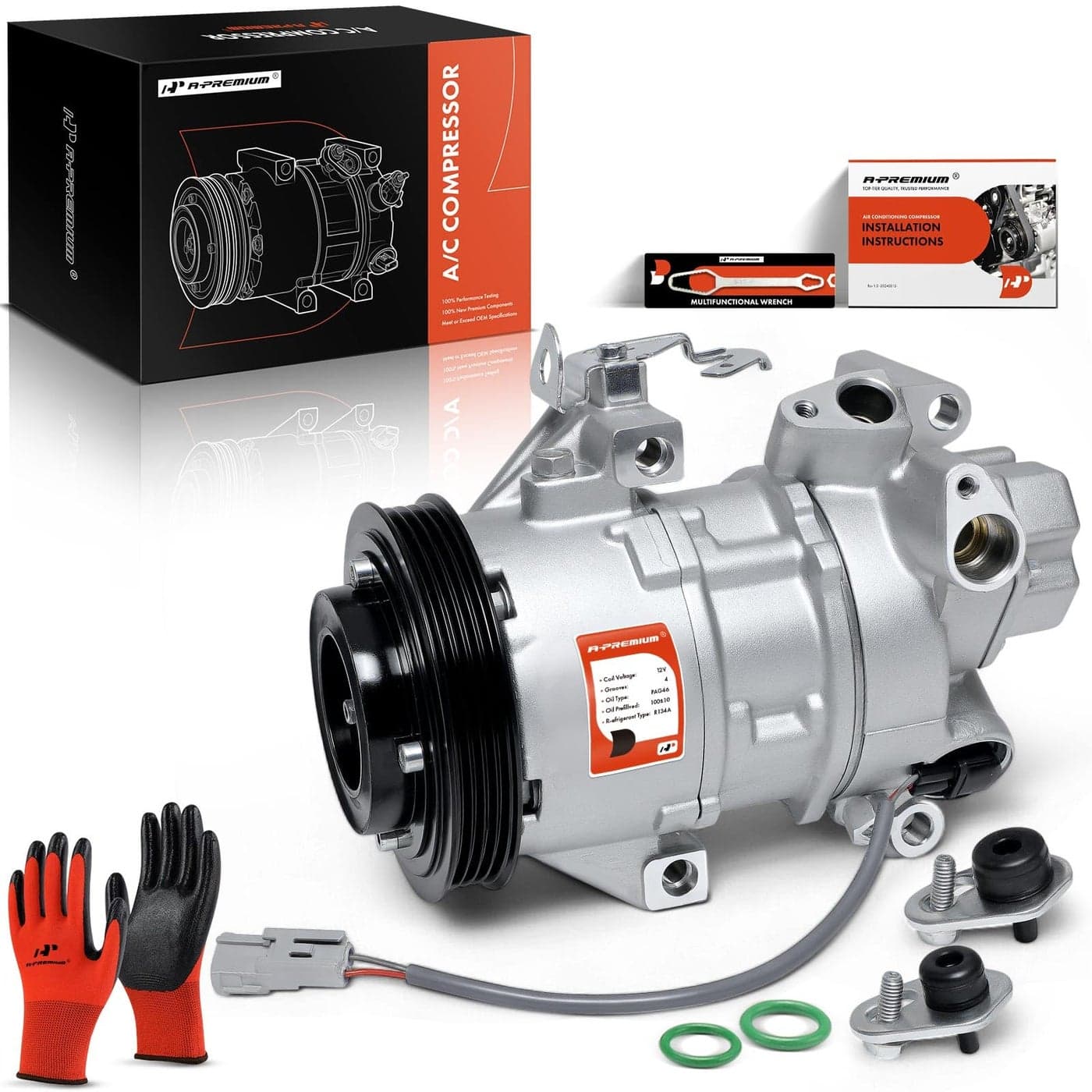 APremium AC Compressor with Clutch Compatible with Scion xA xB 15L 20042006