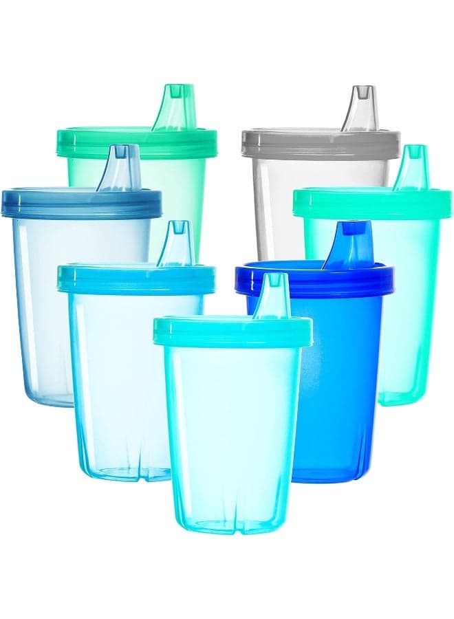 Youngever 7 Pack Re-usable Kids Sippy Cups