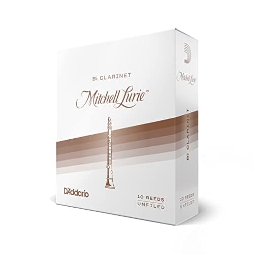 D'Addario Mitchell Lurie Bb Clarinet Reeds, Strength 3, Pack of 10