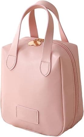 Jukkre Premium Makeup Bag Makeup Bag Organizer LargeMulti Layer Portable Makeup Bag Hanging Travel Toiletry BagToiletry Bags for Traveling Women Cosmetic Travel Bag Pink