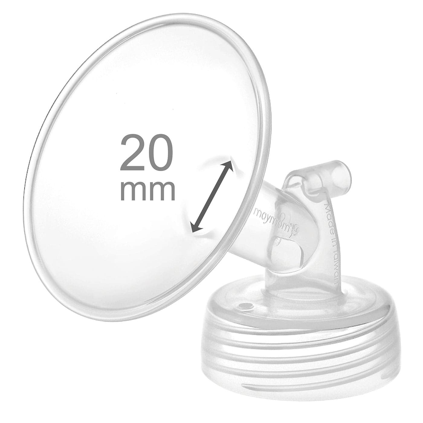 Maymom 20mm Wide Neck Pump Part for Spectra S1S2 Pumps Incl Wide Mouth Flange Not Original Spectra Flange Replaces Spectra Shield Compatible with Spectra Syndergy Gold