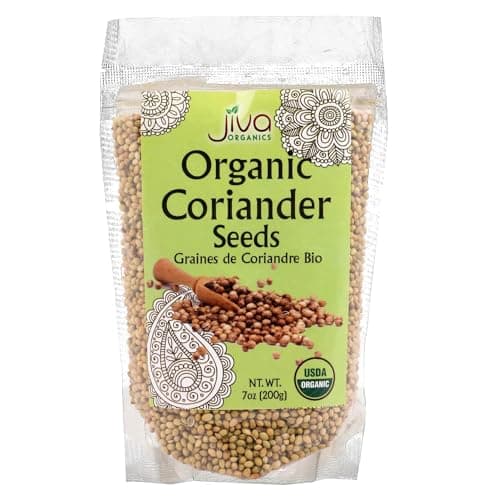 Jiva USDA Organic Coriander Seeds Whole 7 Ounce - New!