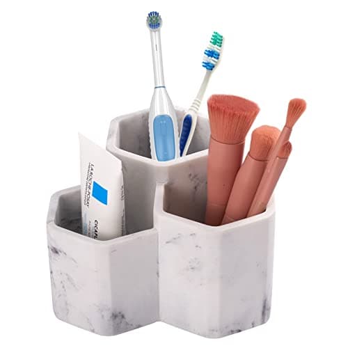 SZYRL Toothbrush Holder for Bathrooms Toothpaste Holder Stand Bathroom Organizer for Toothbrush Makeup Brushes Holder