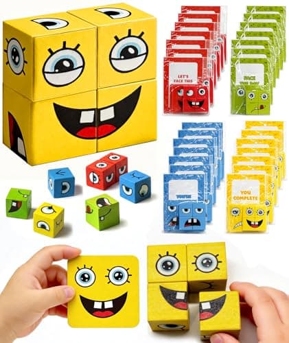 Swooflia 28Pack Party Favor for Kids School Reward Classroom Gifts Class Exchange for Kindergarten 1st 2nd Grade Ages 310 Fun Expression Matching Game Develops Brain Skills and Coordination