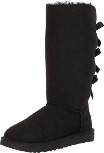 UGG Women's Bailey Bow Tall Ii Boot, Black, 07
