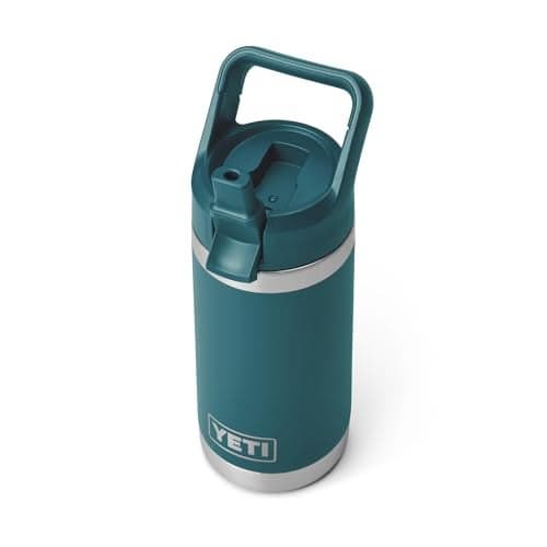 YETI Rambler Jr. 12 oz Kids Bottle, with Straw Cap, Agave Teal, 21071502562
