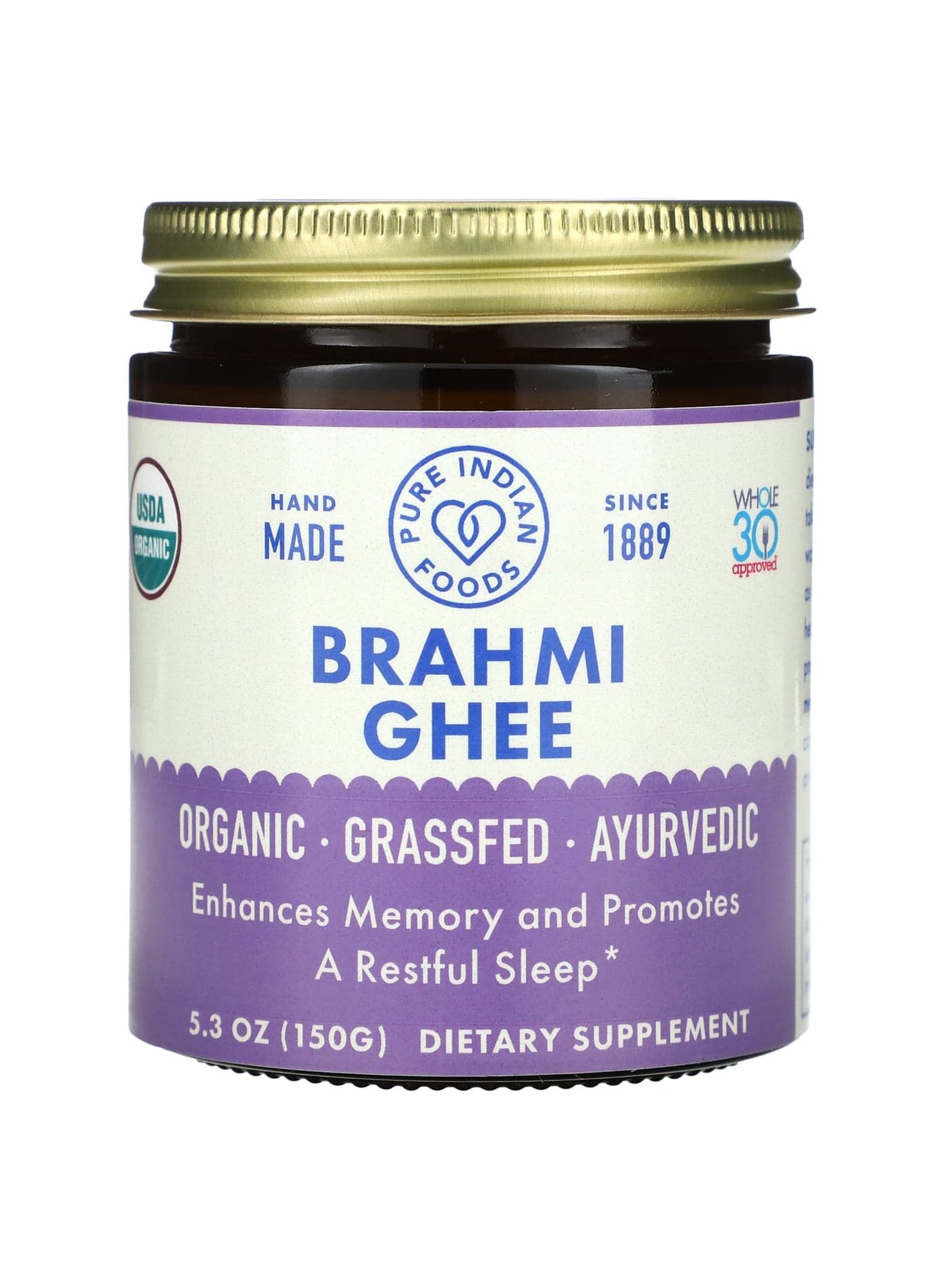 Organic Brahmi Ghee, 5.3 oz (150 g)