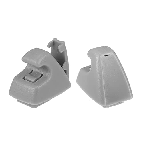 X AUTOHAUX 2pcs Sun Visor Support Clip Retainer 95994975 for Chevrolet Cruze Sonic Spark for Buick Verano Sun Visor Support Clip Holder Bracket Hanger 95994976 Plastic Gray Anti Vibration