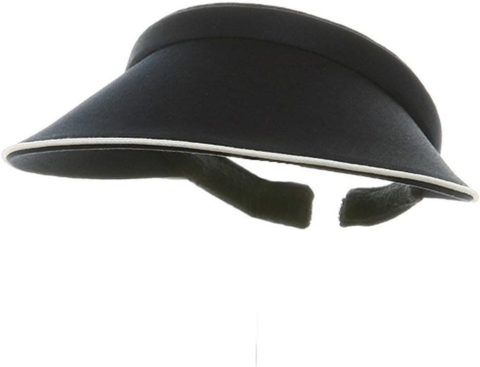 Mega Cap Piping Clip On Visor - Navy