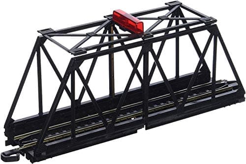 Bachmann Trains EZ TRACK TRUSS BRIDGE with BLINKING LIGHT HO Scale Black Medium