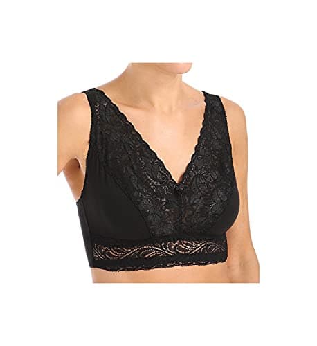 Valmont Lacy Leisure Bra Style (Back Hook) BLK, 46D