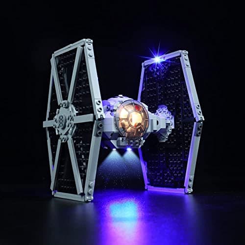 BrickBling Light Kit Compatible with Lego Imperial TIE Fighter 75300 Building Kit No Model Creative Lights Compatible with Lego Tie Fighter Great Surprise