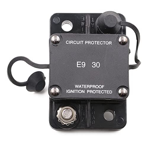 T Tocas 30A Automotive Circuit Breaker Auto Reset No Switch Button 12V32V DC IP67
