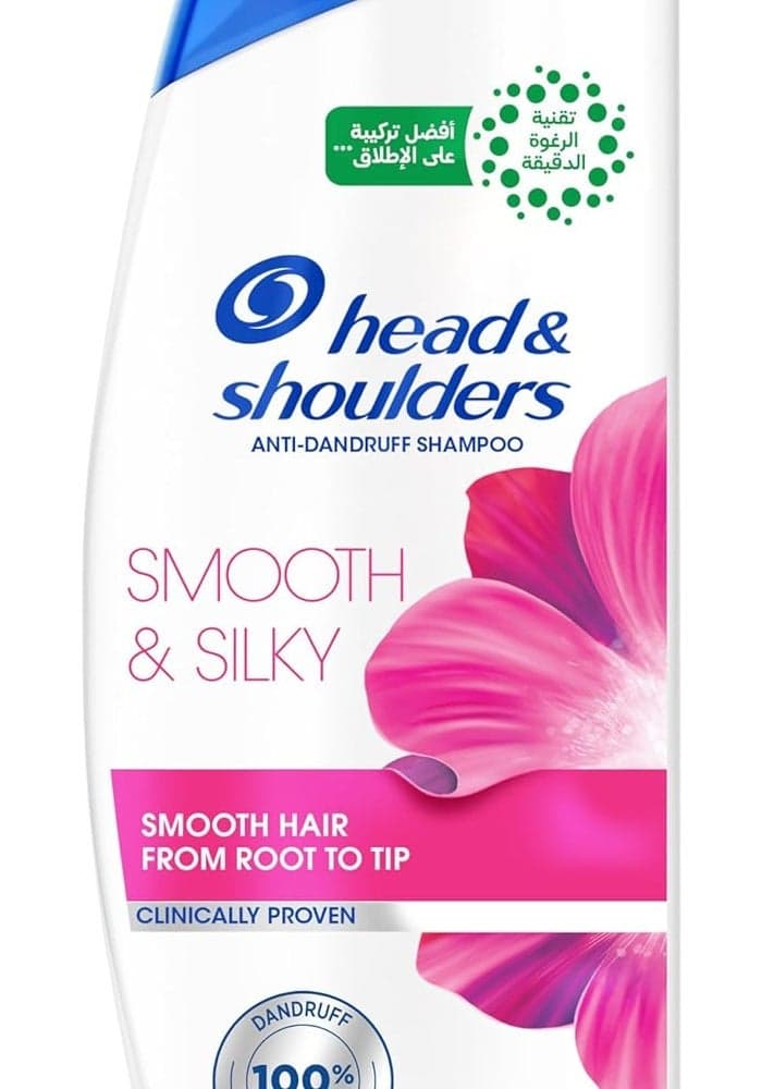 Head & Shoulders Smooth & Silky Anti-Dandruff Shampoo For Dry Frizzy Hair, 400ml