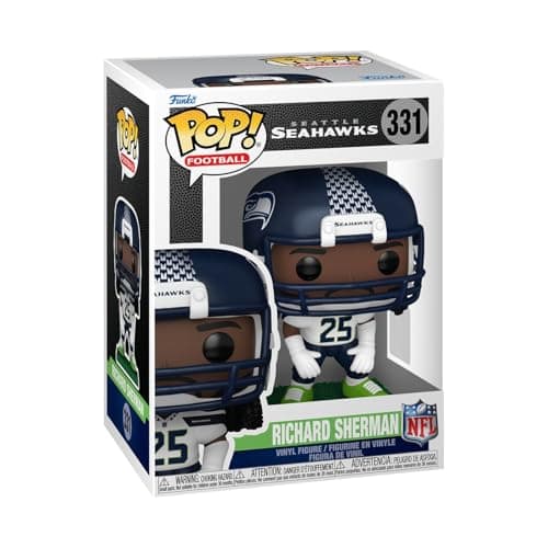 Funko Pop NFL Legends Richard Sherman Seahawks Collectable Vinyl Figure Gift Idea Official Merchandise Toys for Kids Adults Sports Fans Model Figure for Collectors