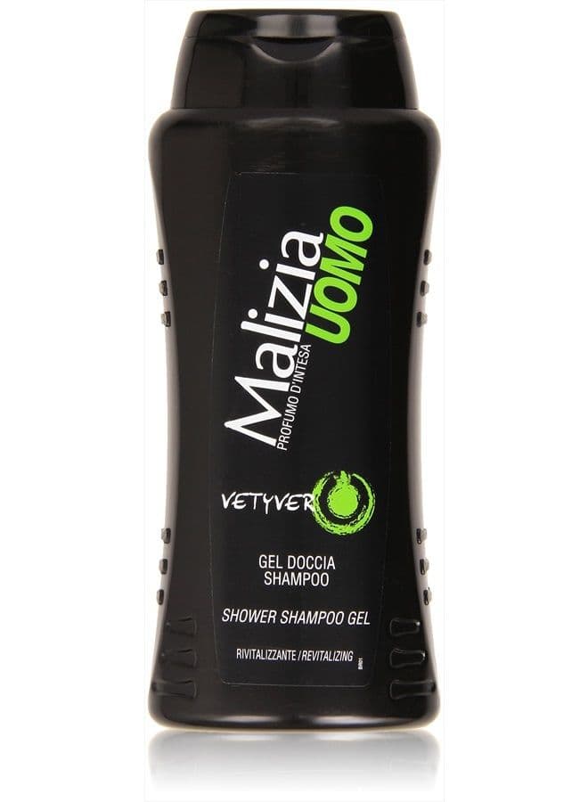 Malizia Uomo by Vetyver Gel Douche Shampoo 8.4 oz Men