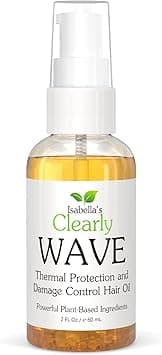 Clearly WAVE Nourishing Hair Oil Thermal Protector to Prevent Against Damage and Breakage Natural Sulfate Free Made in USA