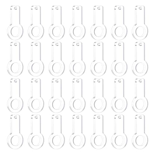 BENECREAT 120Pcs Acrylic Tumbler Straw Charm Blanks Blank Straw Toppers Charm Accessories Compatible Straw Toppers Charm for Straw Caps Decoration
