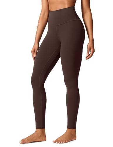 CRZ YOGA Butterlift Workout Leggings 28 High Waisted Pilates Gym Athletic Womens Yoga Pants Buttery Soft Hot Fudge Brown XSmall
