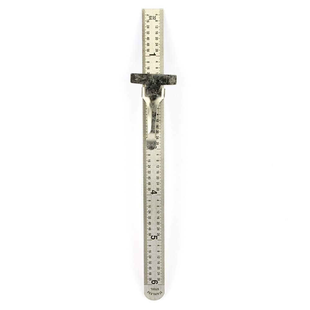 Big Horn 19206 6 STAINLESS STEEL POCKET RULER 164 132 Scales Decimal Conversion Chart Rulers