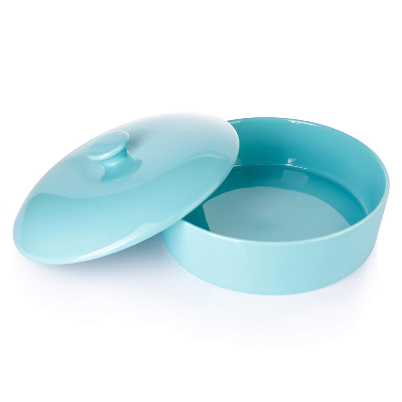 Sweese Porcelain Tortilla Warmer Hold up to 12 Tortillas Ceramic Tortilla Server Tortilla Holder with Lid for Taco Tuesday Night Mexican Fiesta Party Microwave Oven Safe Turquoise