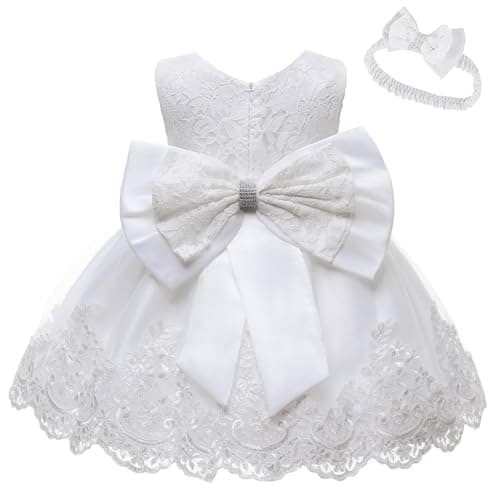 Girls Toddler Lace Dress Elegant Embroidery Wedding Party Flower Bridesmaid Dresses Up 3-4T