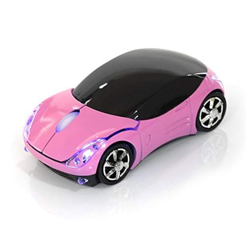 Lazmin Mouse, 2.4G Mouse Bluetooth Optical Mouse 1600DPI for Mac/ME/Windows PC/Tablet Gaming Office (Pink)