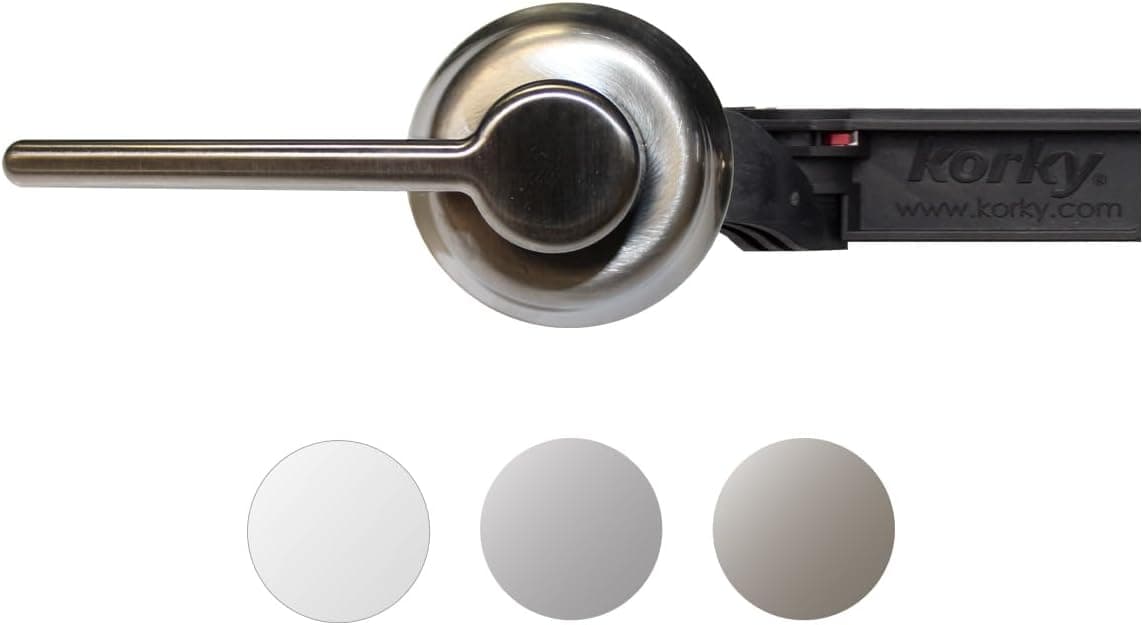 Korky 6070BP BN STRONGARM Tank Lever Universal to Fit Front Angled Side Left and Right Mount Toilets Brushed Nickel Classic Style