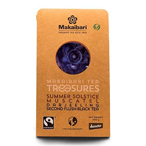 Makaibari Tea Treasures Summer Solstice Muscatel | Organic Darjeeling Second Flush Whole Leaf Black Tea | Usda Certified Premium Black Tea | 100 Grams - Loose Leaves