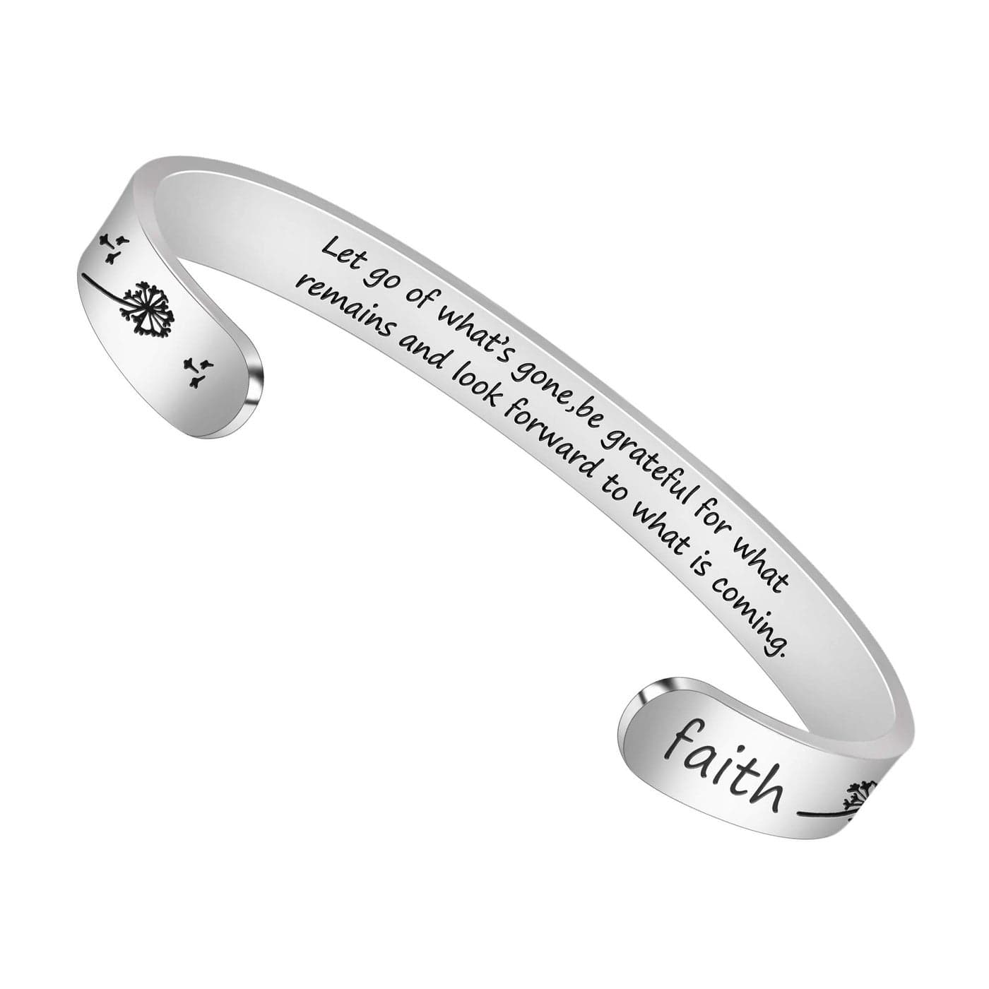 Btysun Women Gifts for Christmas Inspirational Bracelets for Women Faith Cuff Bracelet