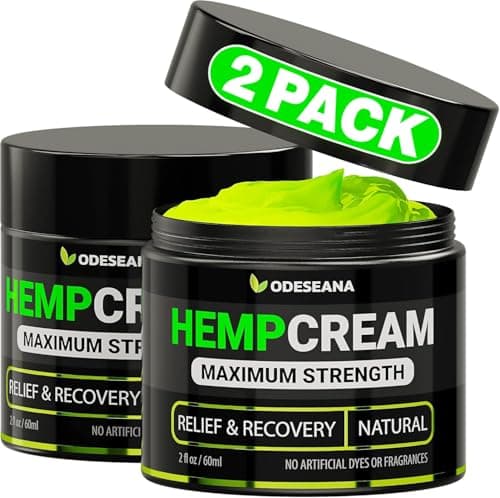 2 Pack Hemp Cream for Joint Back Knees Neck Elbows Anti inflammatory Muscle relaxer Maximum Strength High Strength Relief Hemp Oil Extract Lotion with MSM Arnica Turmeric 4 oz Total