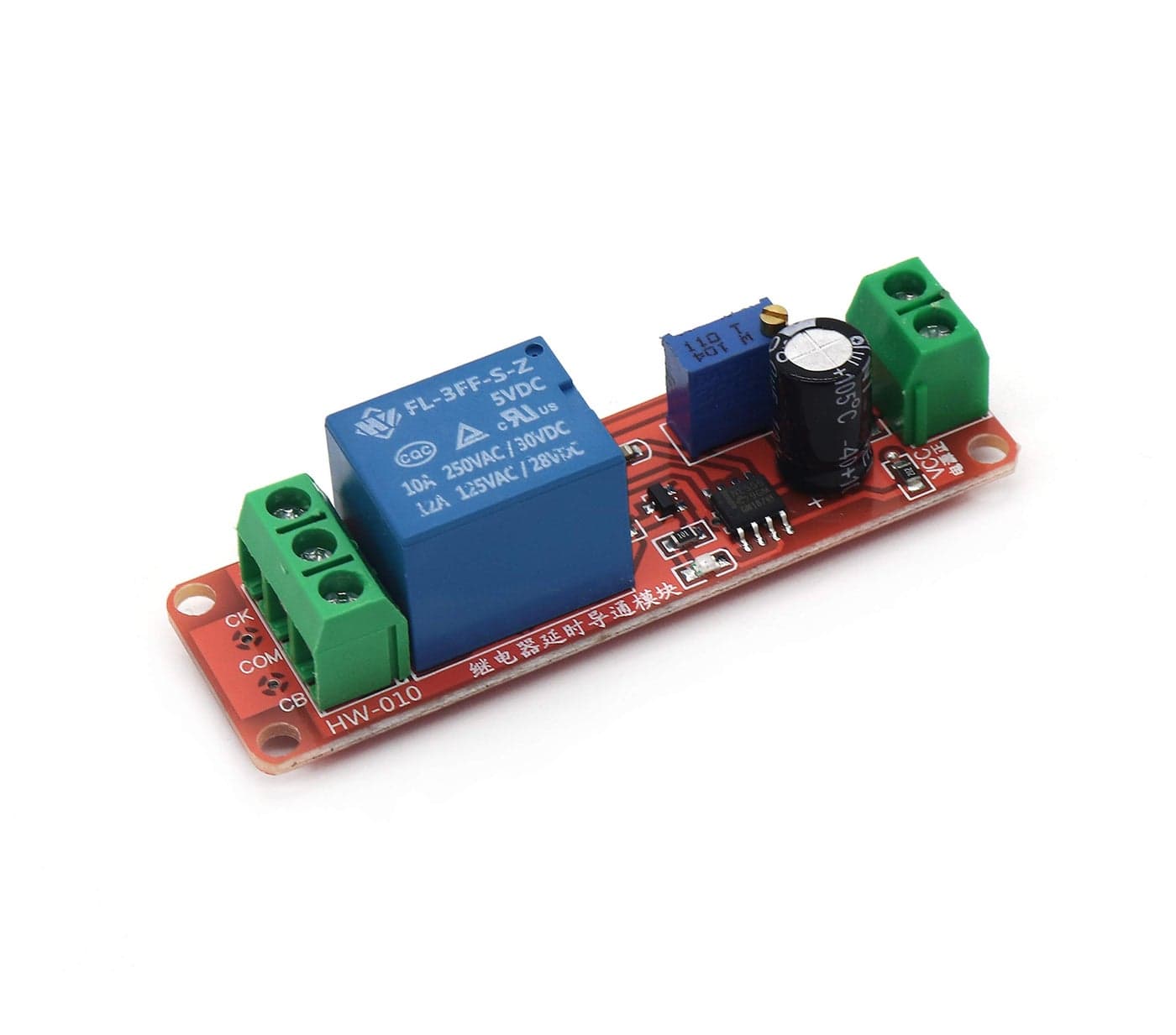 Electronic Spices Ne555 Dc 5V/12V Delay Relay Shield Timer Adjustable Switch Module
