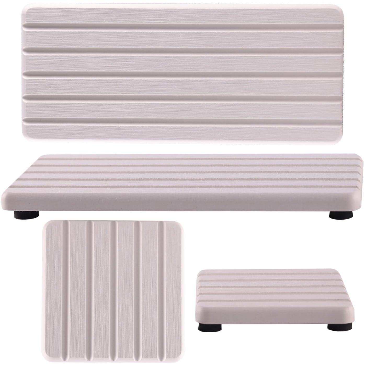 NiuYichee Set of 4 Water Absorbent Diatomite Coasters Diatomaceous Earth Kitchen Soap Dish Bathroom Trays Water Absorbing Stone Used for Hand Soaps Plants Toiletries in The Modern Home